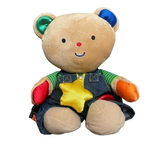 Melissa & Doug Teddy Wear Baby Learn to Dress 15” Toy Plush Educational - Picture 1 of 8